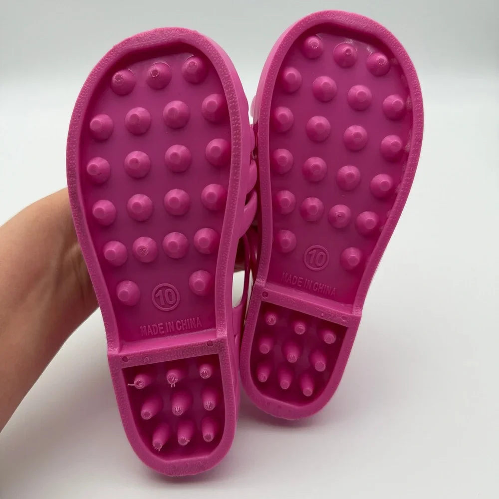 Harper Canyon Disney Minnie Mouse Daisy Duck Pink Jelly Sandals Girls Size 10M